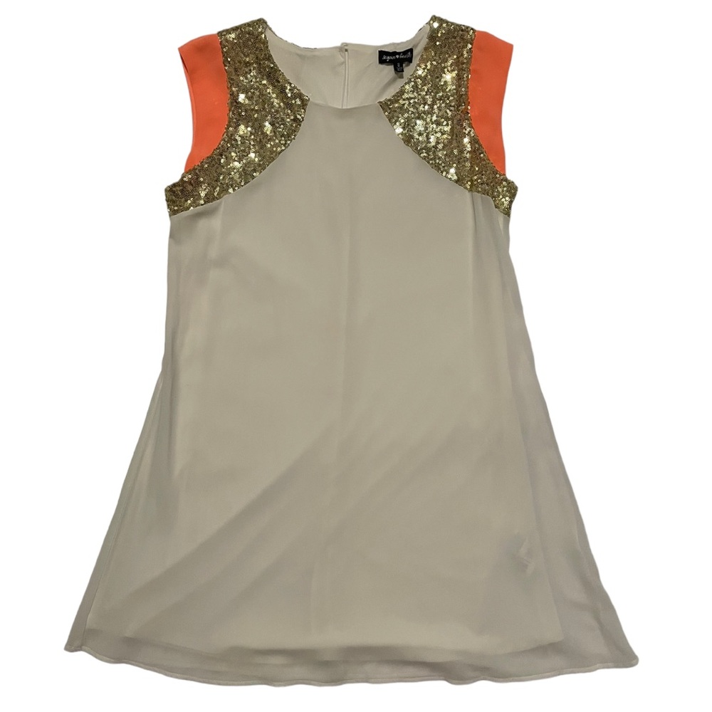 Sequin Hearts White Dress Size 8